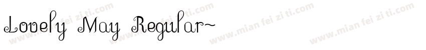 Lovely May Regular字体转换